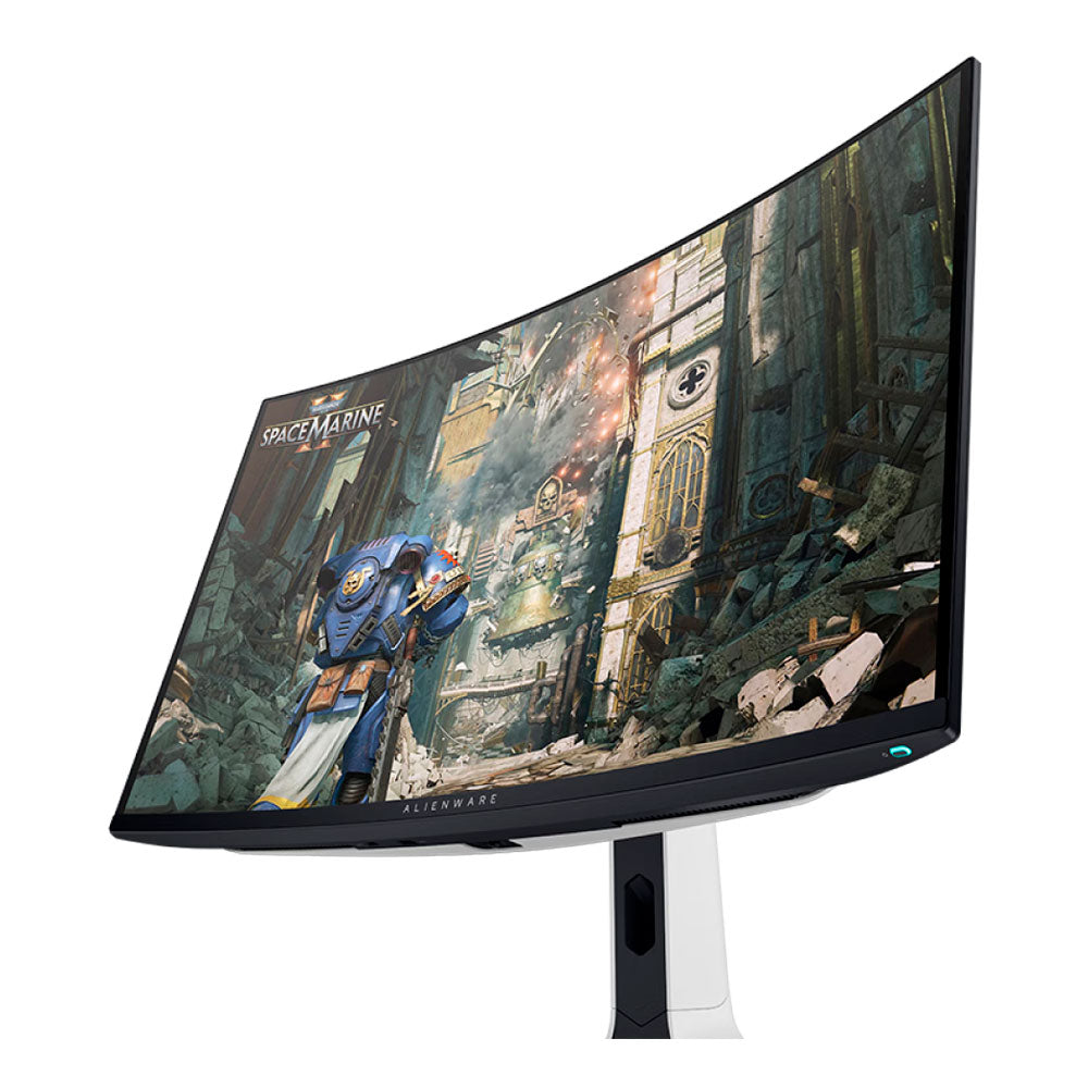 Alienware AW3225QF gaming monitor, 31.5", UHD 3840x2160, 240 Hz, QD-OLED, black-white