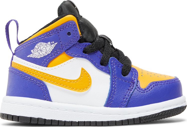 حذاء Air Jordan 1 Mid TD Lakers باللون الأرجواني