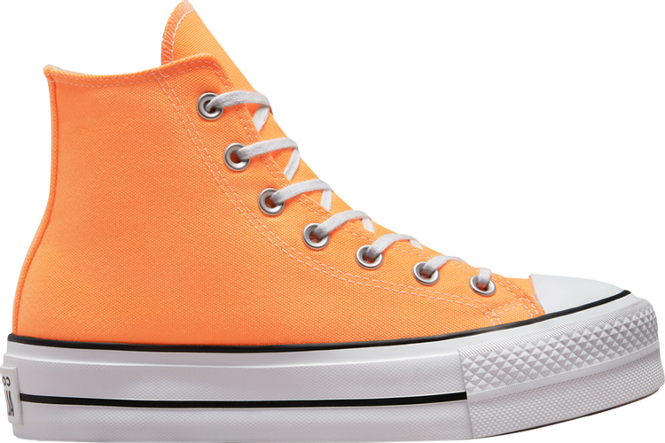 Converse Wmns Chuck Taylor All Star Lift Platform High Peach Beam Sneakers, Orange