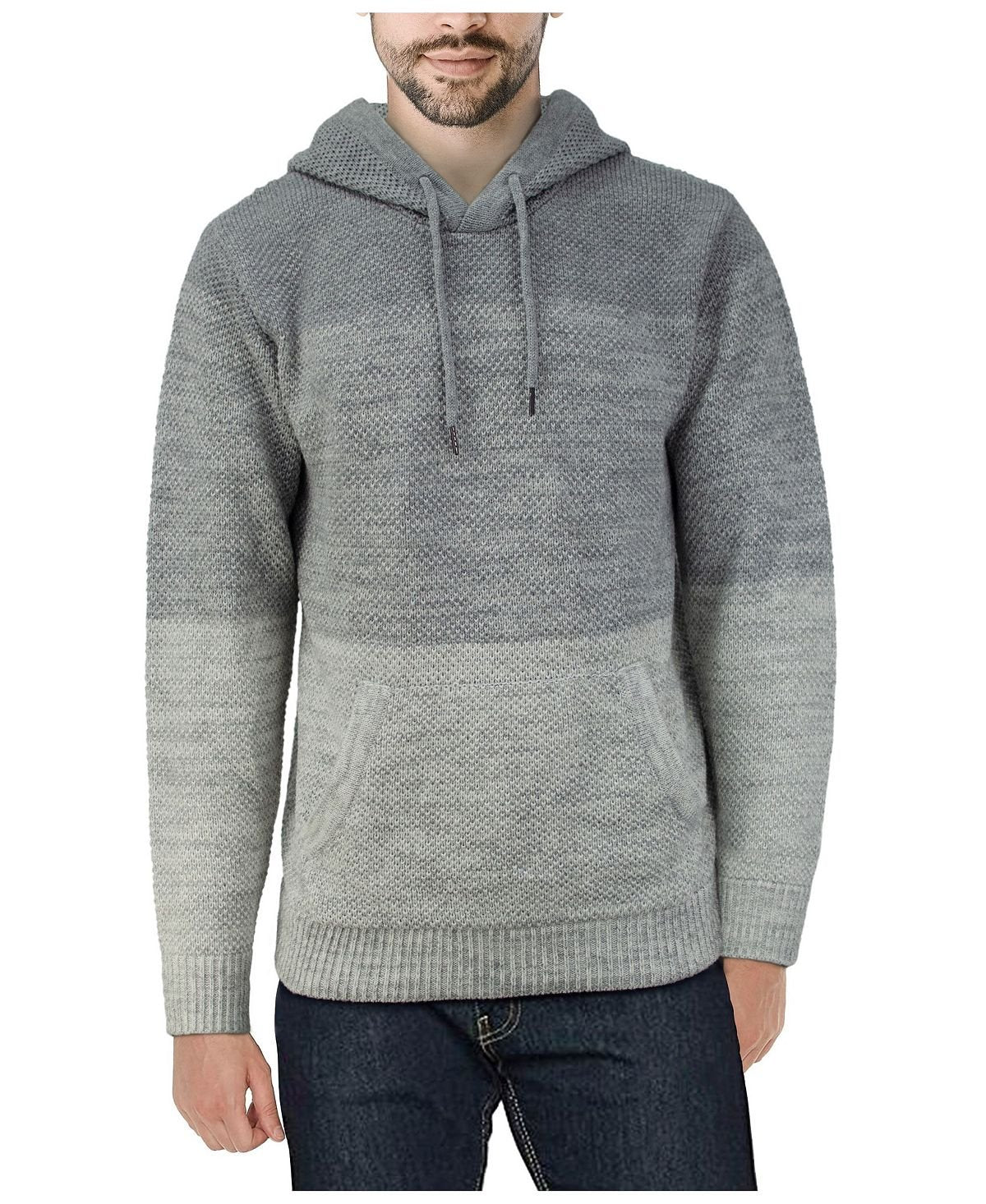 Men's X-Ray Color Block Hooded Sweater, Multi