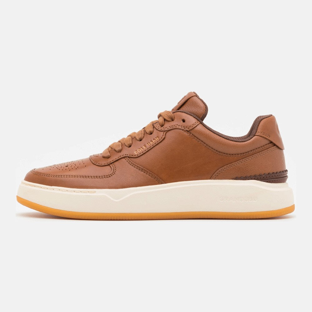 حذاء رياضي Cole Haan Grandpro Crossover، باللون البني البريطاني/العاجي