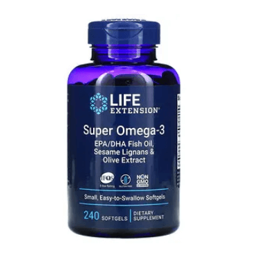 Omega 3 Fish Oil 240 capsules Life Extension