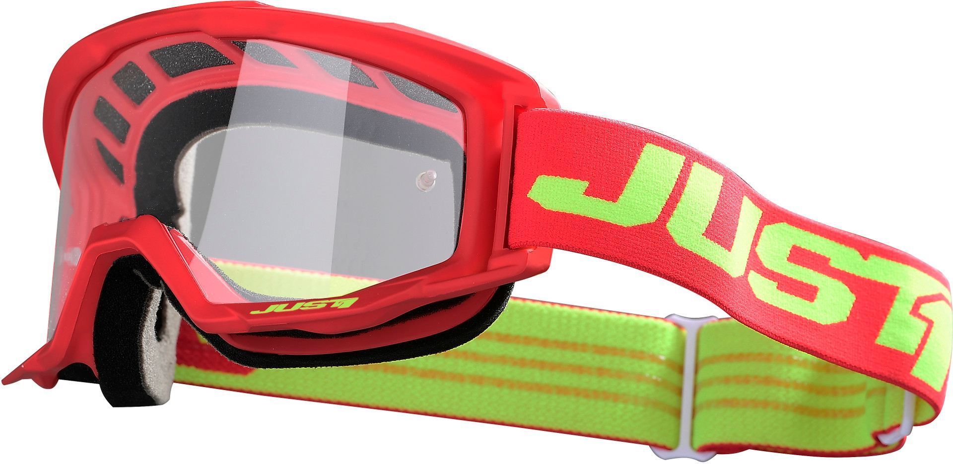 Just1 Vitro Motocross glasses, red-yellow