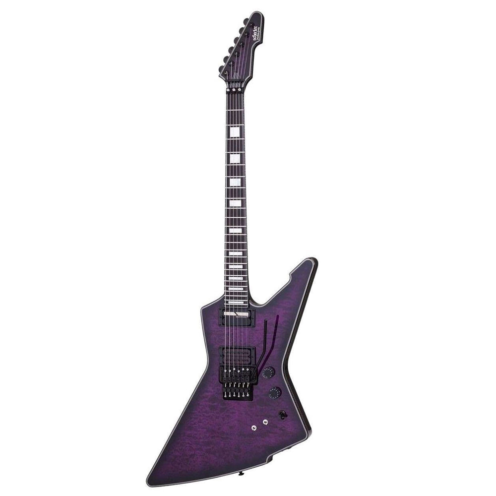 Electric guitar Schecter E-1 FR-S Special Edition Electric Guitar, Trans Purple Burst