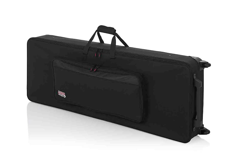 Gator Cases GK-76 Hard Polystyrene Foam Lightweight DJ Case for 76 Keyboards with Wheels