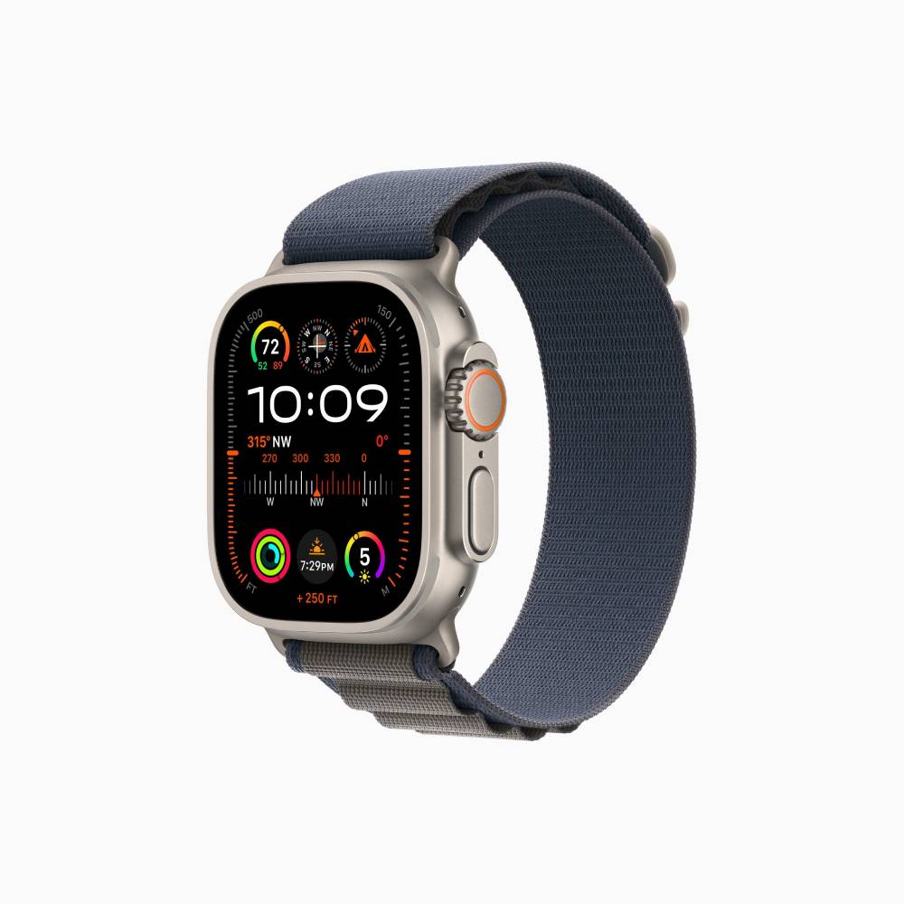 Smartwatch Apple Watch Ultra 2, 49 mm, GPS+Cellular, Titanium Case/Blue Alpine Loop - M