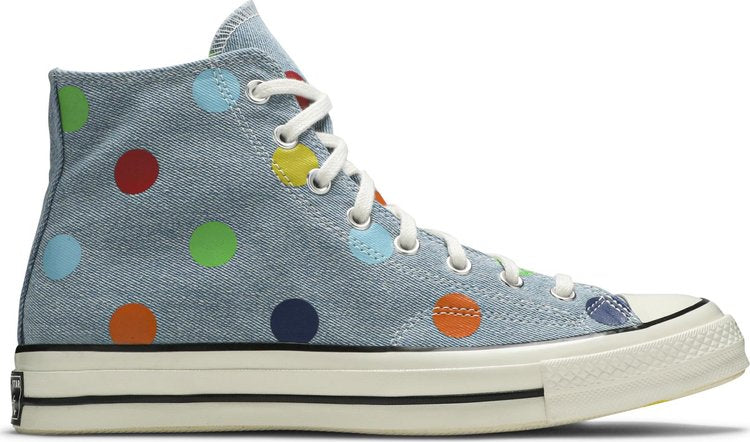 Converse Tyler The Creator x Chuck 70 High Polka Dots Sneakers, Blue