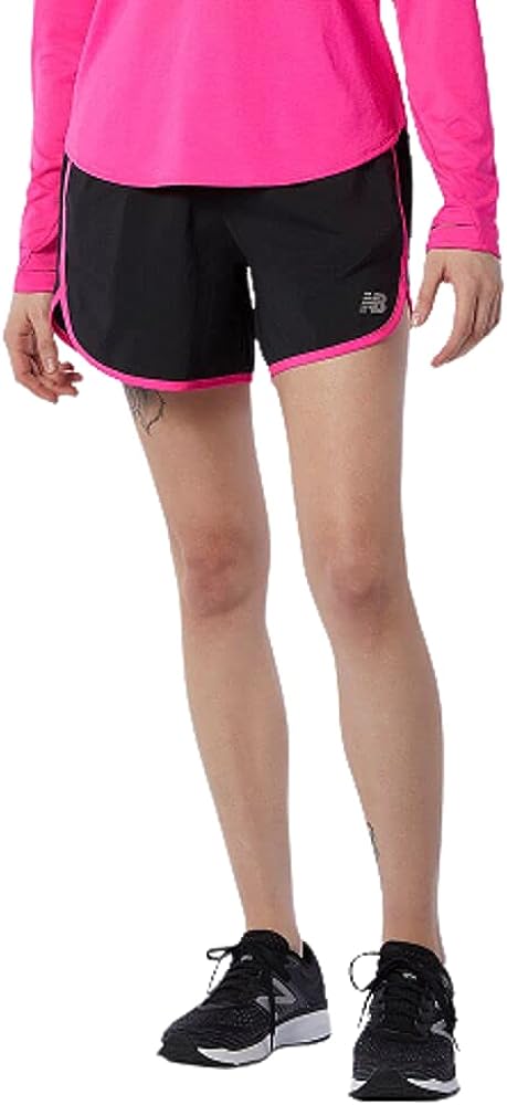 New Balance Women's Accelerate 5 Inch Short 20, Black