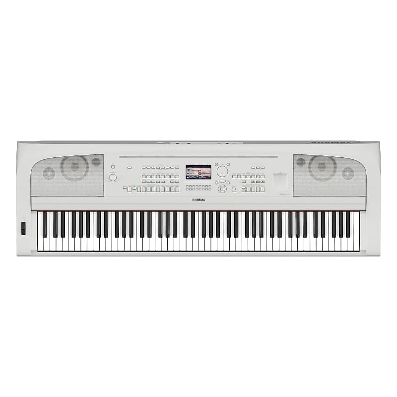 Yamaha DGX670WH Portable Grand Piano, 88 Keys, White