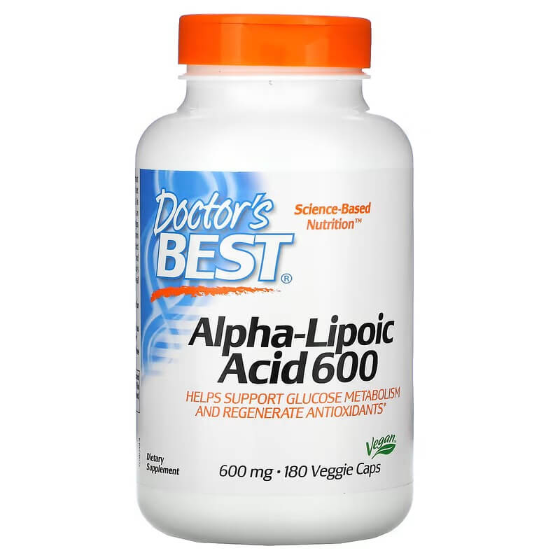 Alpha Lipoic Acid 600 Doctor's Best 600 mg, 180 capsules