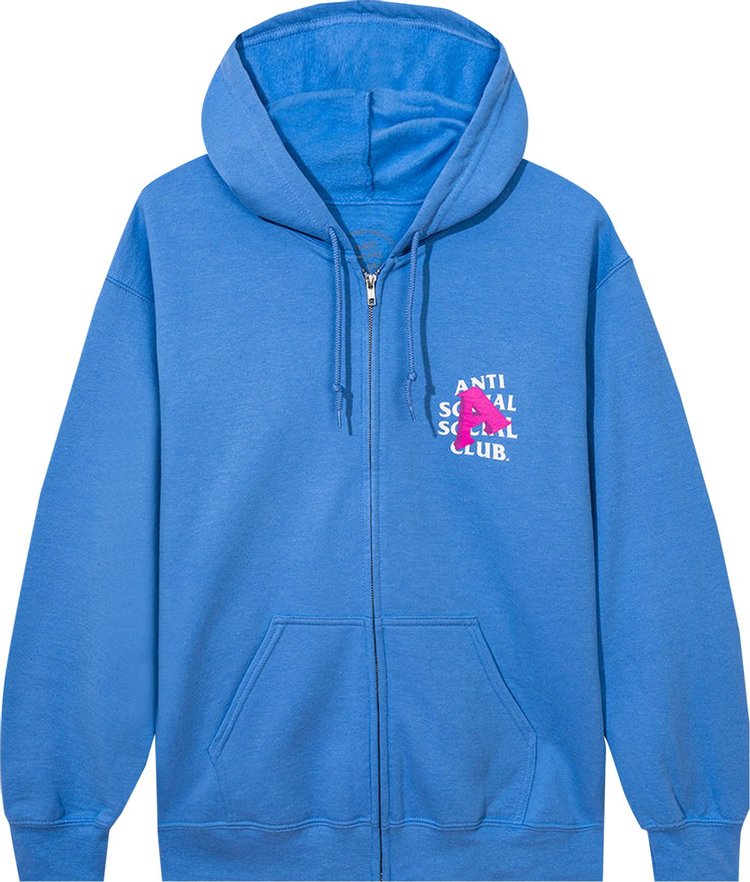 Anti Social Social Club A Is For Zip Hoodie Blue