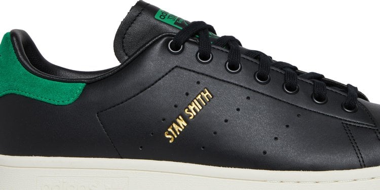 حذاء رياضي Adidas Stan Smith 'Core Black Green' باللون الأسود