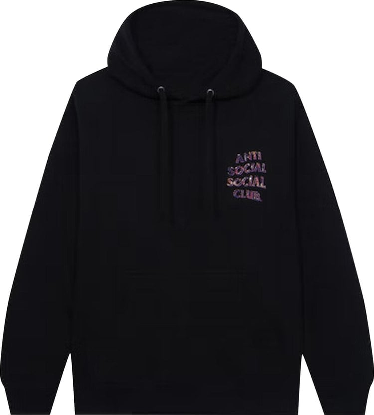 Anti Social Social Club Layer Lock Black Hoodie 'Black', black