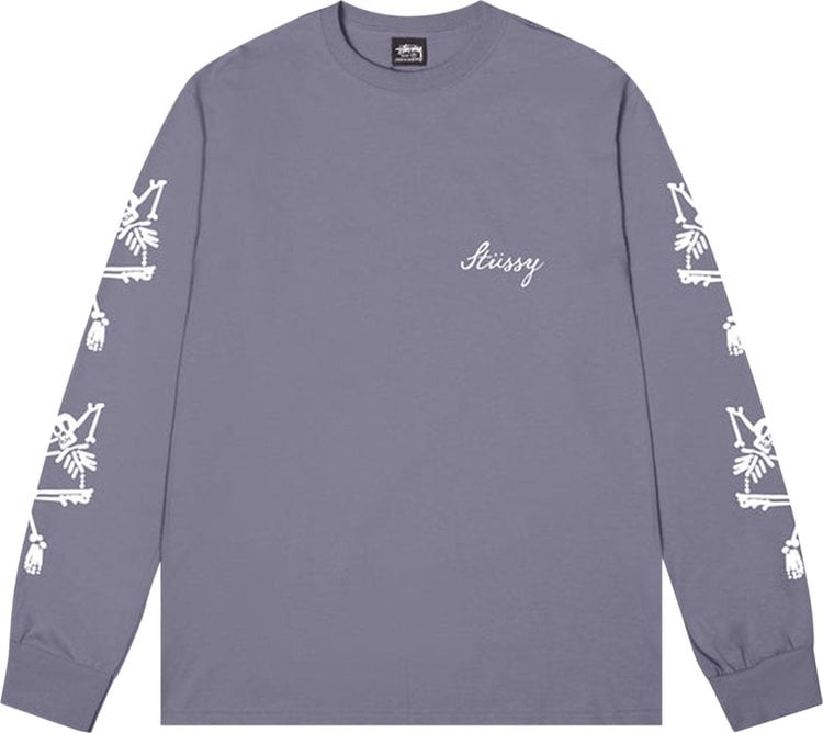 Stussy Paradise Lost Long-Sleeve Tee 'Mauve', purple