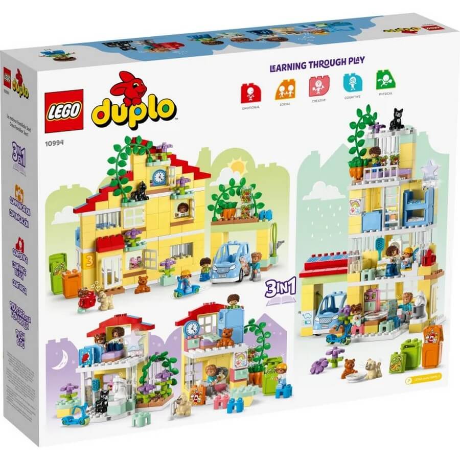 LEGO Duplo 3-in-1 Family House 10994, 218 pieces