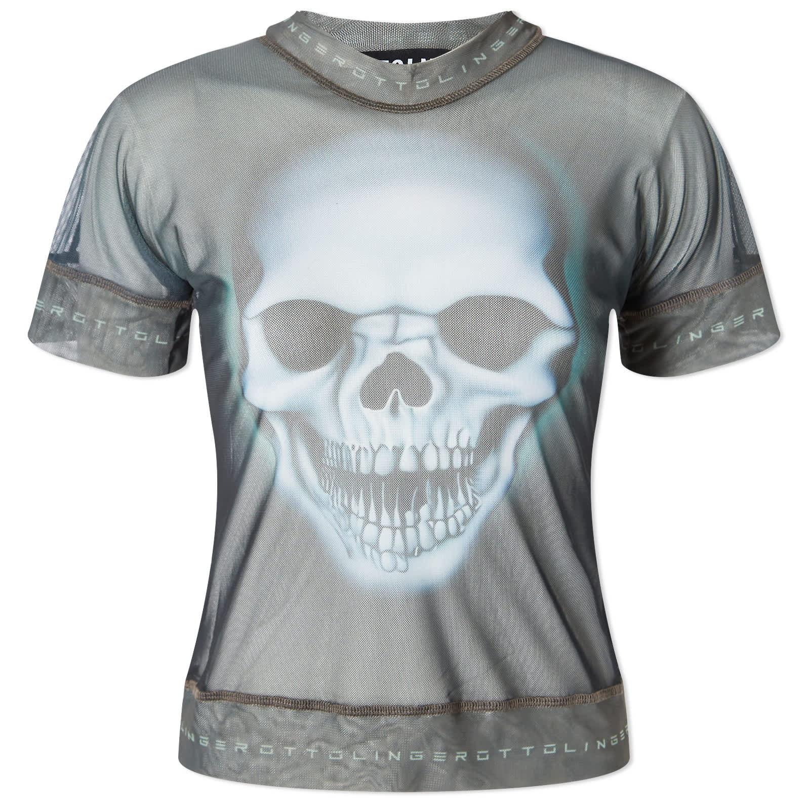 Ottolinger Mesh T-shirt, Skull Print