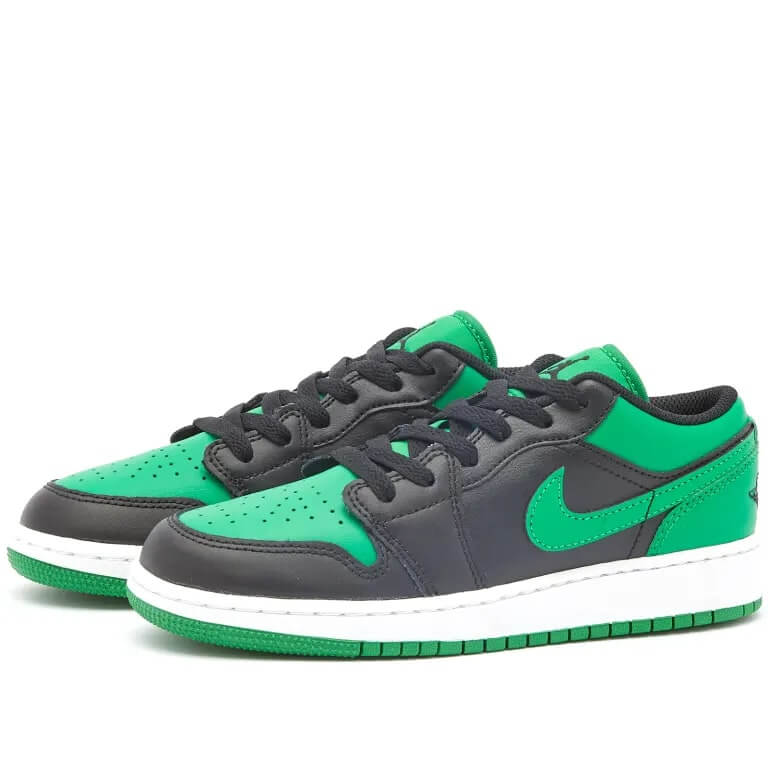 حذاء Air Jordan 1 Low BG، أسود/أخضر