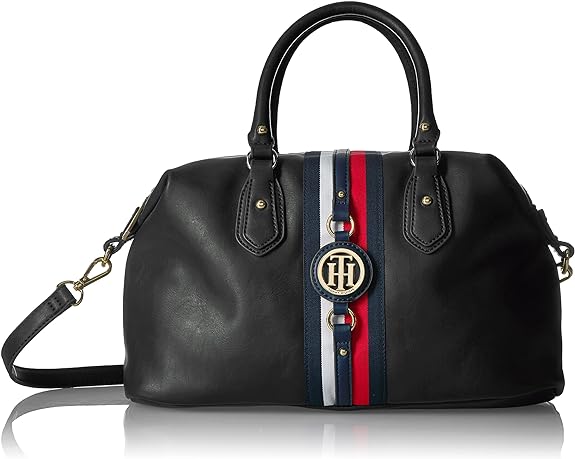 Women's Tommy Hilfiger Jaden Satchel Crossbody Bag, Black