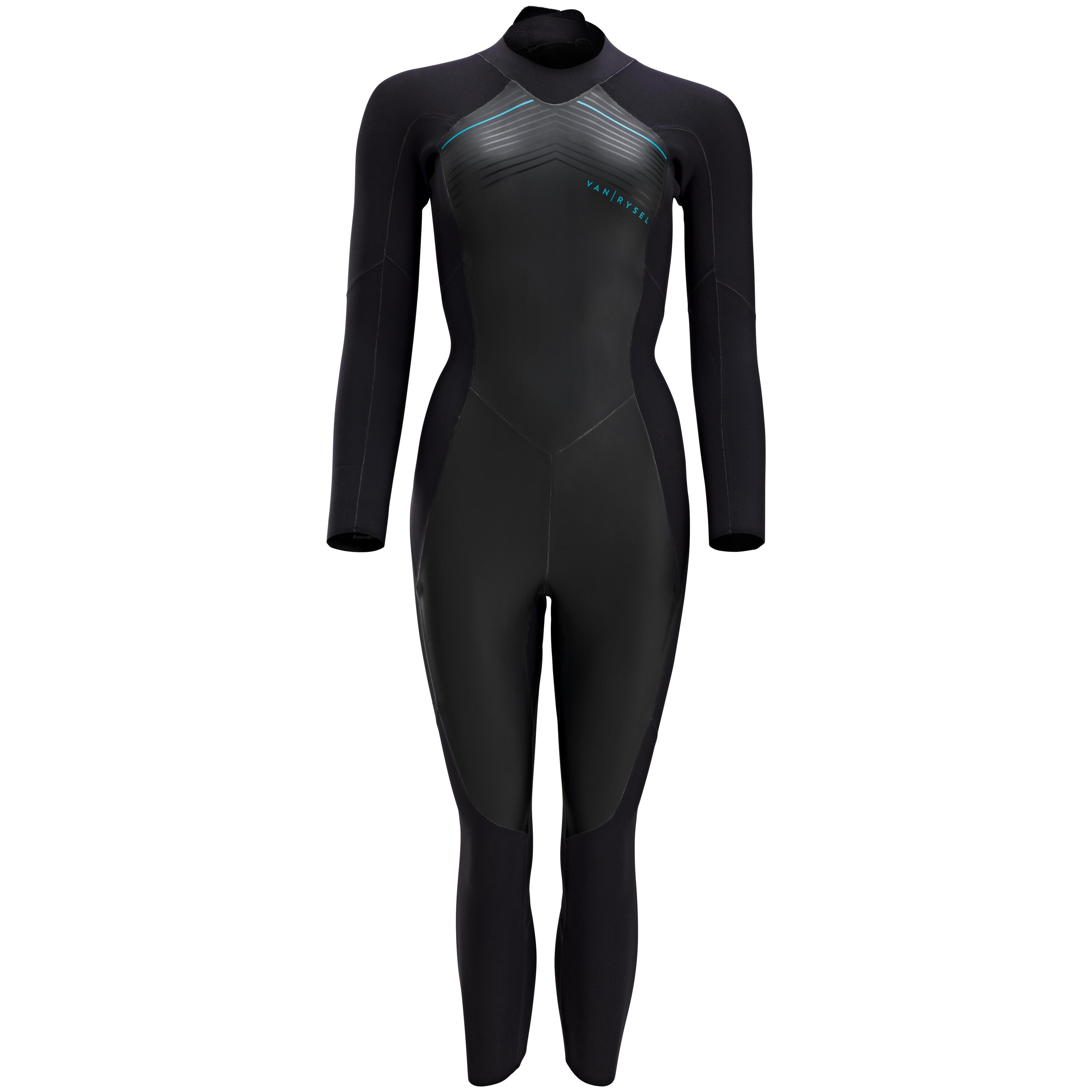 Neoprene women's triathlon wetsuit black SD Aptonia