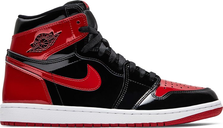 Air Jordan 1 Retro High OG Patent Bred, red