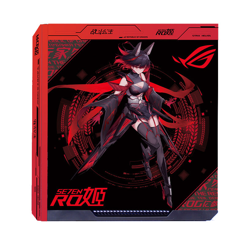 Case ASUS ROG Strix Helios GX601 Custom ROG SE7EN Theme, Mid Tower, black/red/pattern