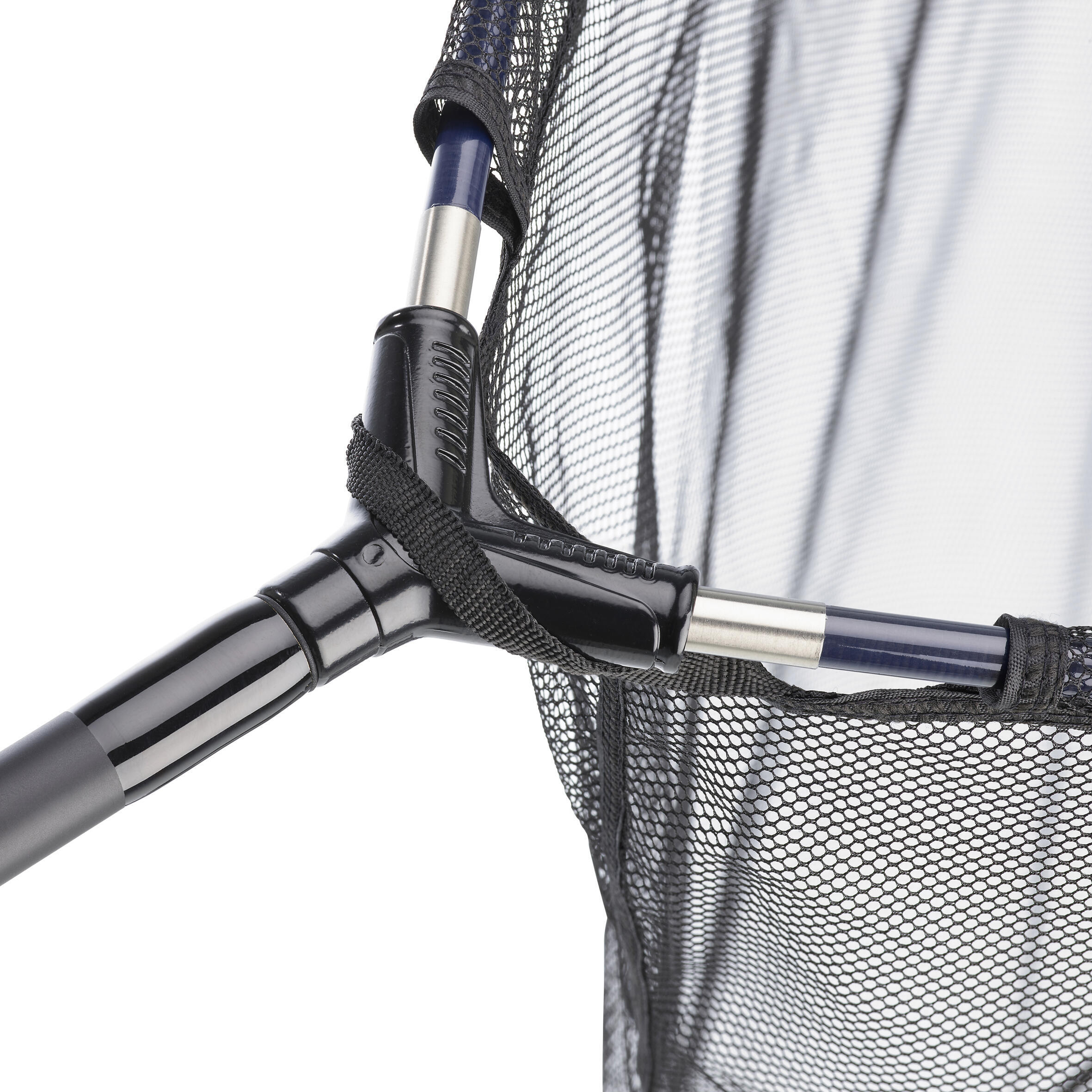 Landing net 190 cm CAPERLAN, light gray tin