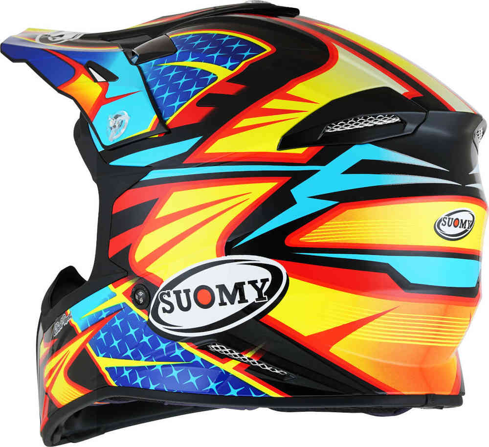 X-Wing Duel Suomy Motocross Helmet, Black Yellow