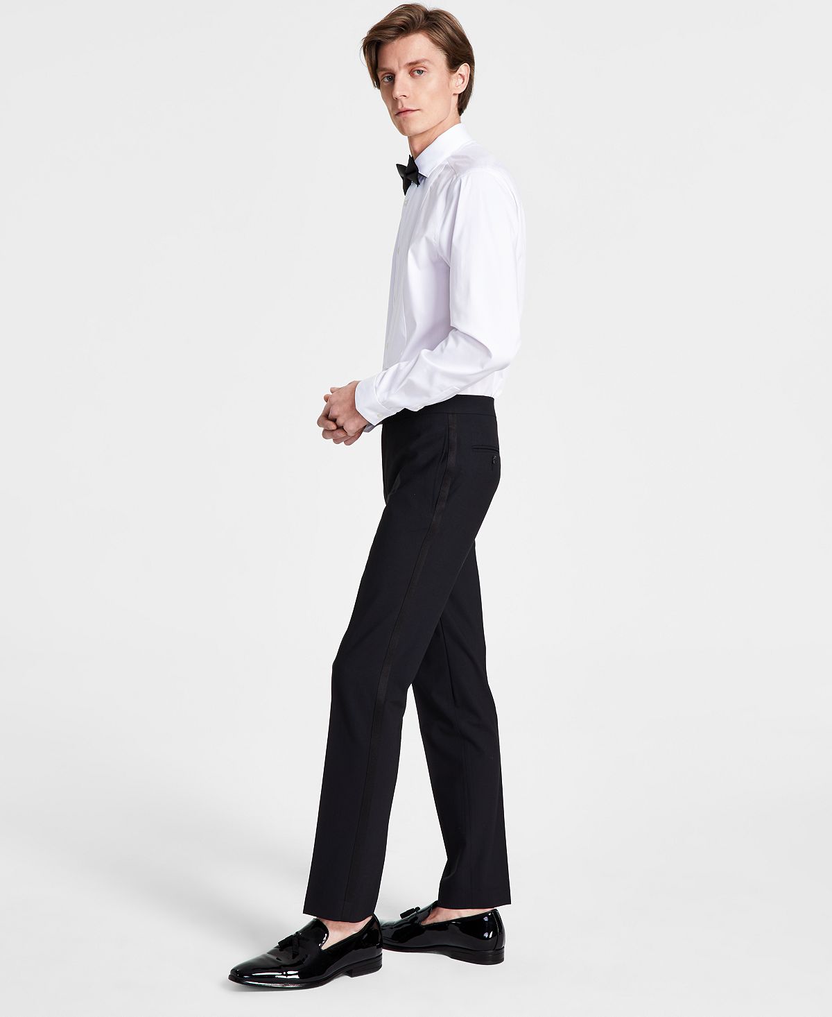 Bar III Men's Slim Fit Tuxedo Pants