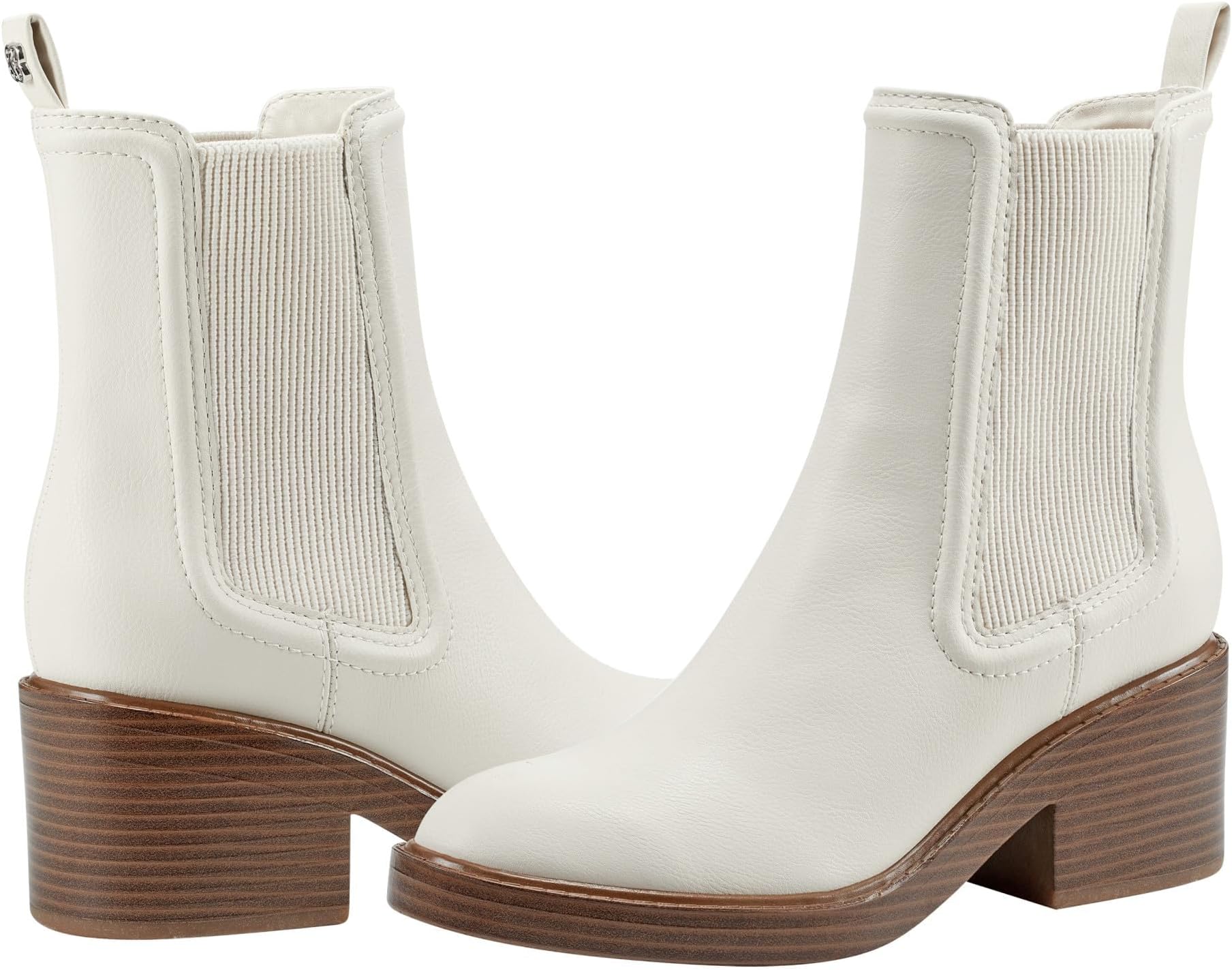 Enisy Bandolino ankle boots, ivory