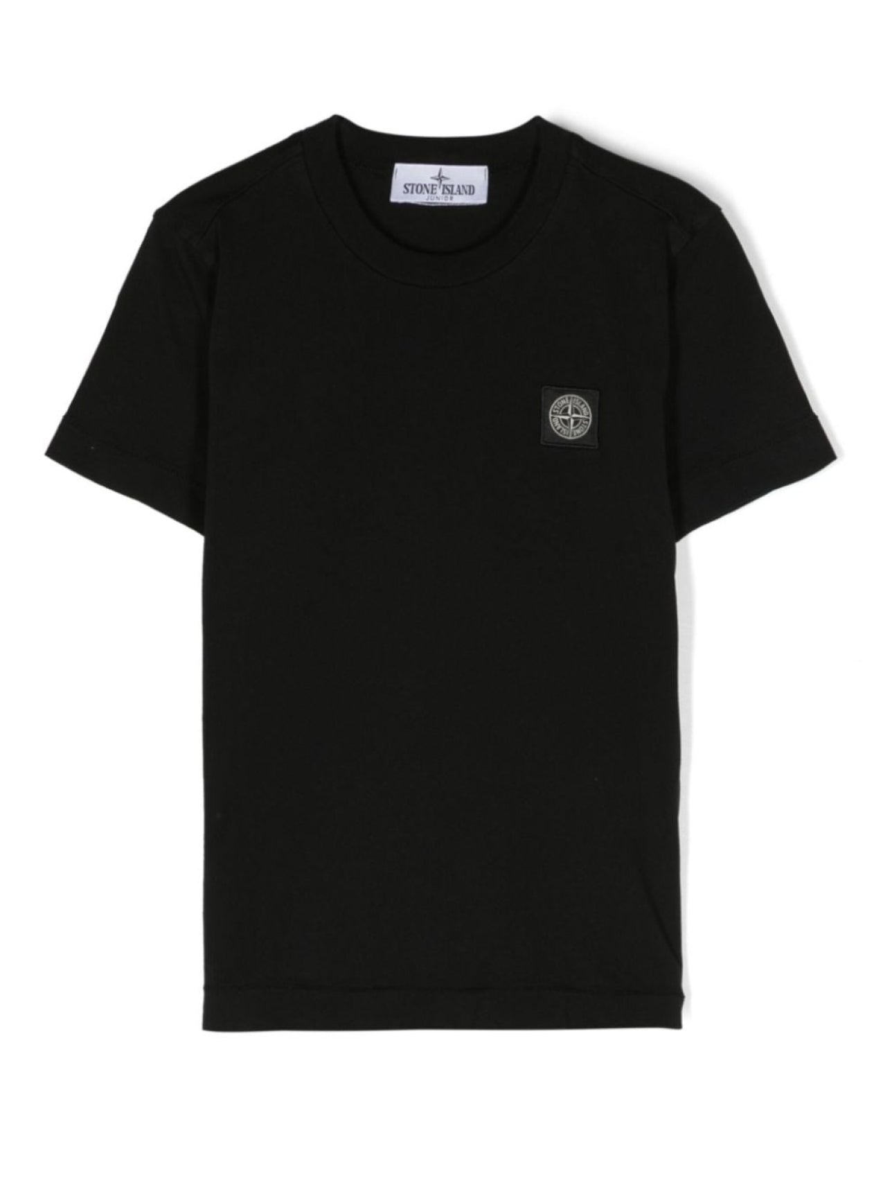 Stone Island Junior Compass Patch T-Shirt Black