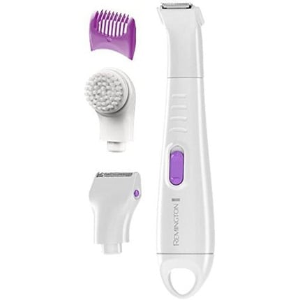 Smooth and silky bikini set Wpg4035, waterproof with exfoliating brush mini razor attachment and white comb attachment, Remington