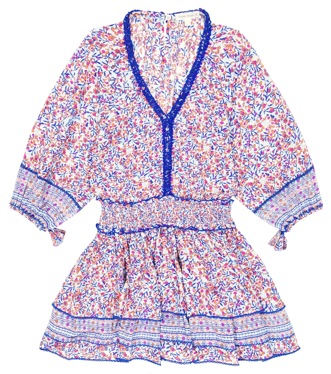 Ariel Floral Poupette St Barth Dress, Blue