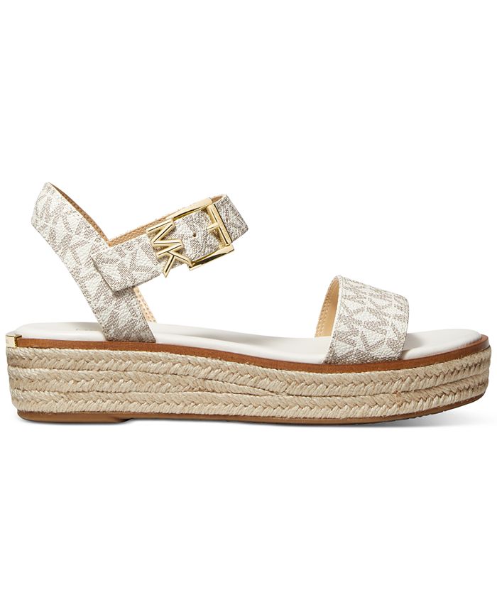 صندل Richie Espadrille بكعب إسفيني للنساء من Michael Kors، بني/بيج