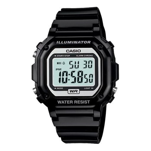 CASIO Waterproof Unisex Mens Black Digital Watch, black