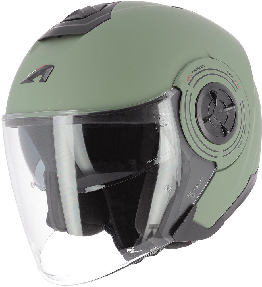 Aviator Jet Helmet Astone, Olive Matt