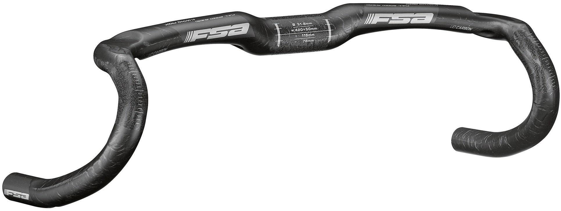 Carbon handlebar K-Wing AGX FSA, black