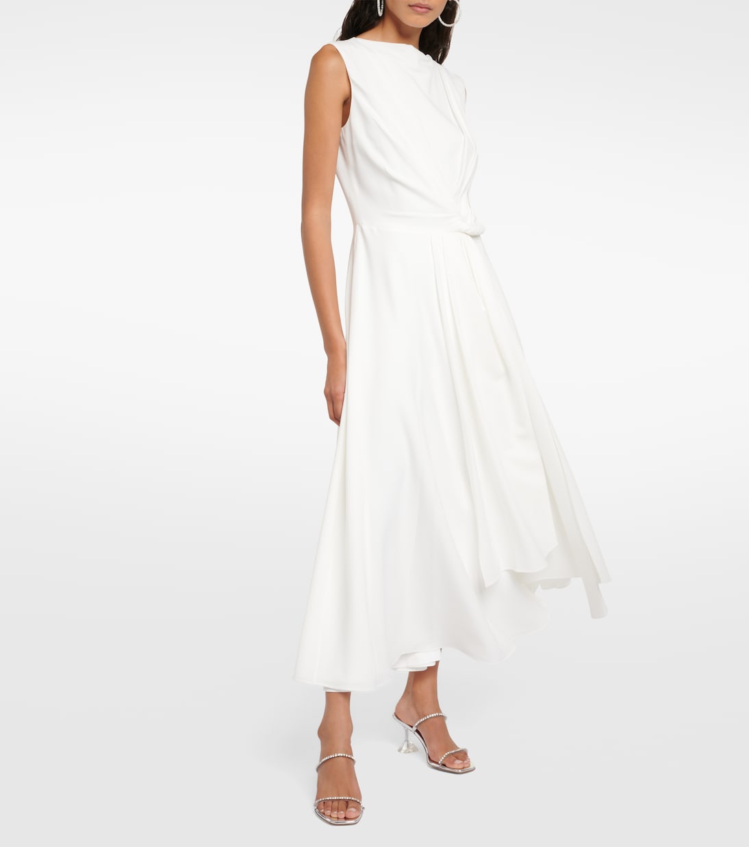 Roksanda Parsi crepe wedding dress, white