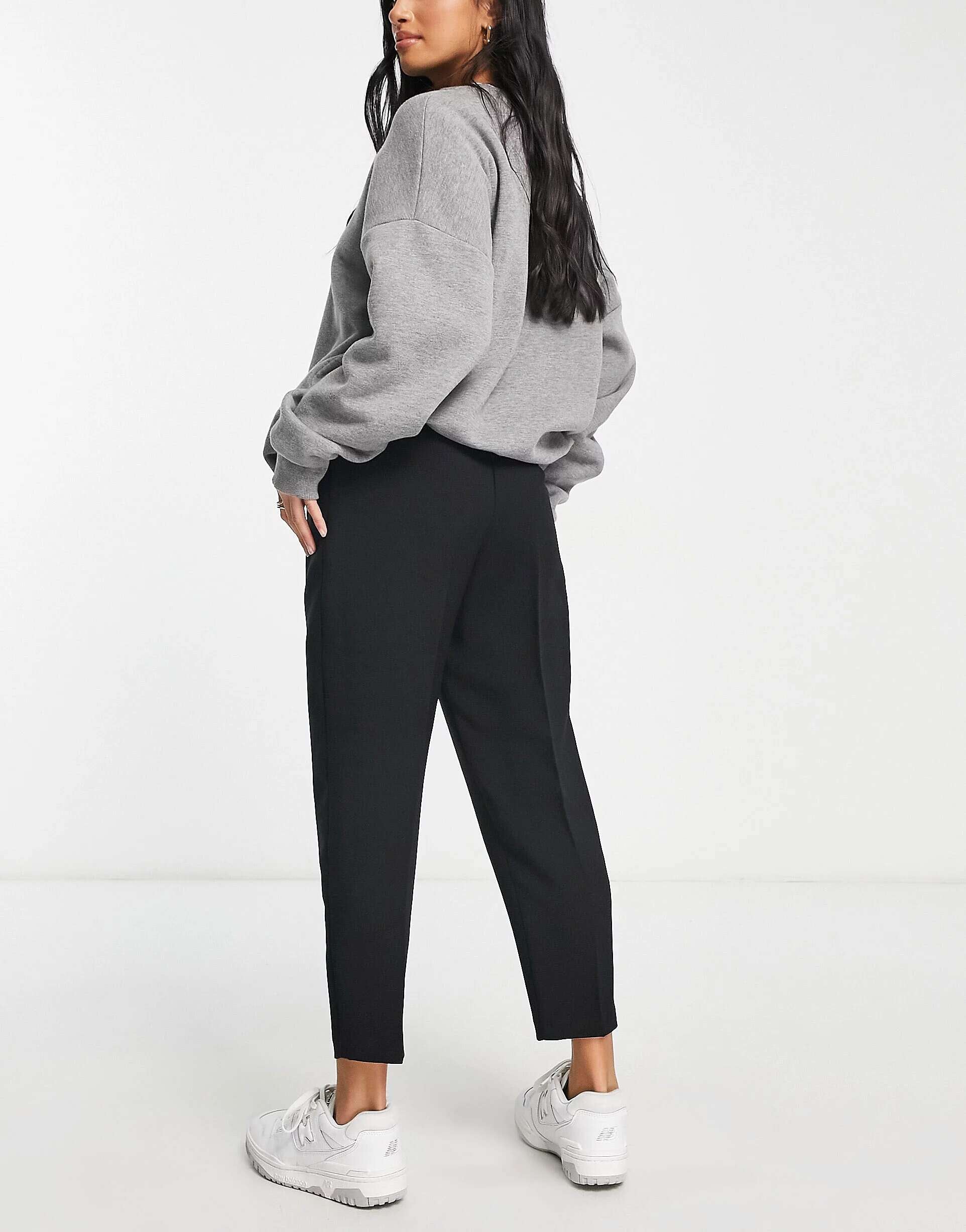 ASOS Petite Tapered Pants in Black