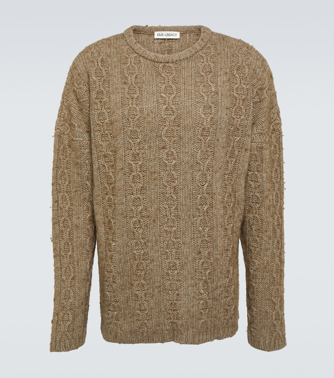 Our Legacy Aran Wool Blend Sweater, Beige