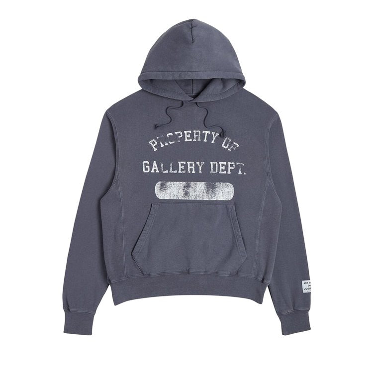 Gallery Dept Hoodie. Property Of 'Vintage Washed Navy', blue