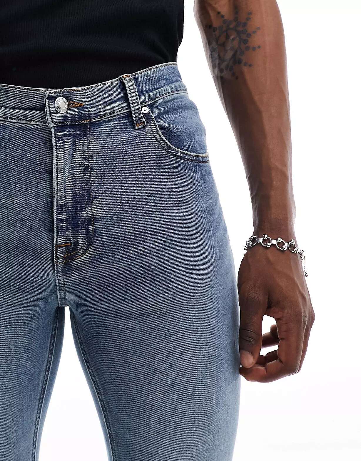 ASOS Flared Jeans in Light Blue