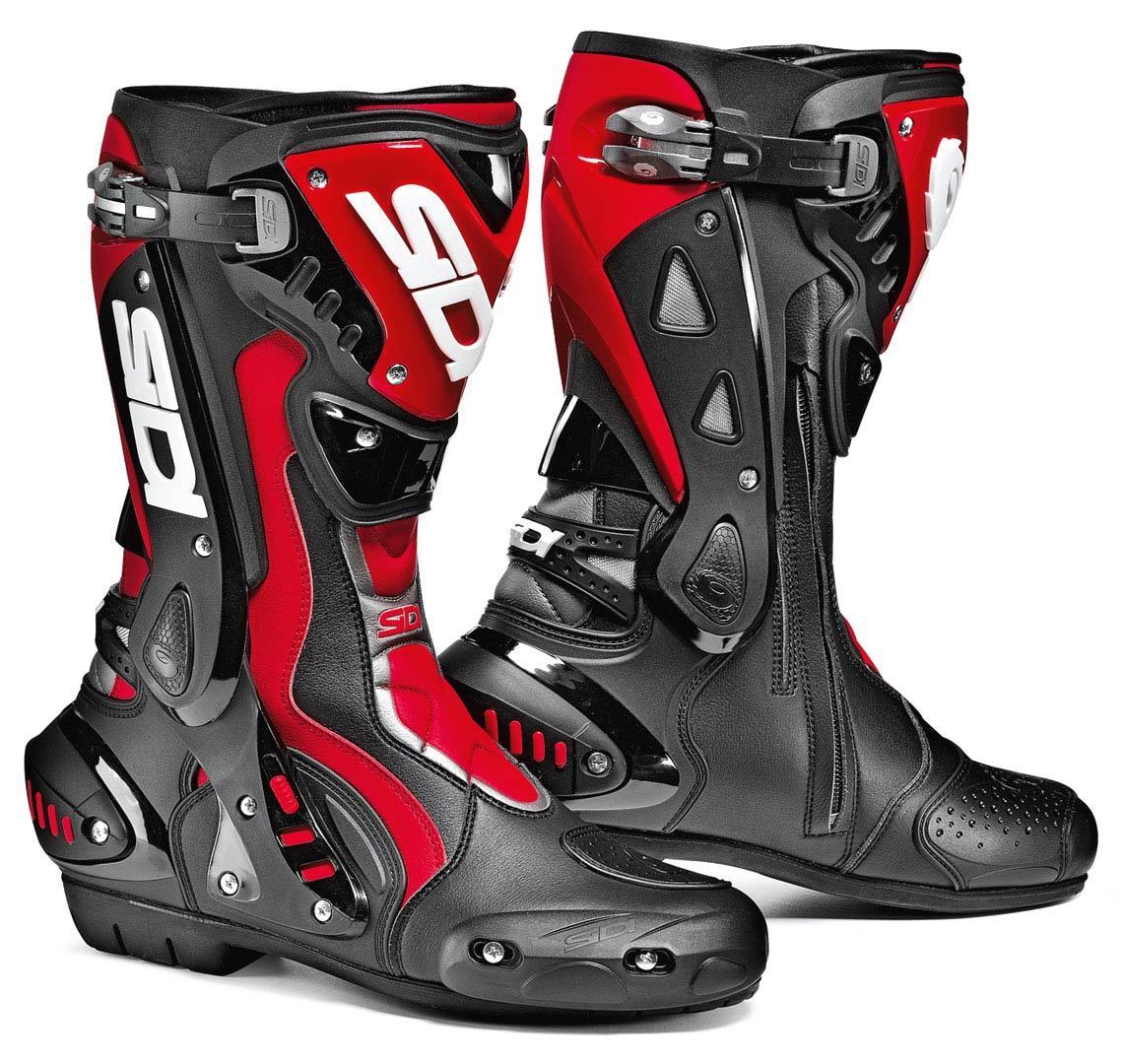 Sidi ST motorcycle boots, black/red