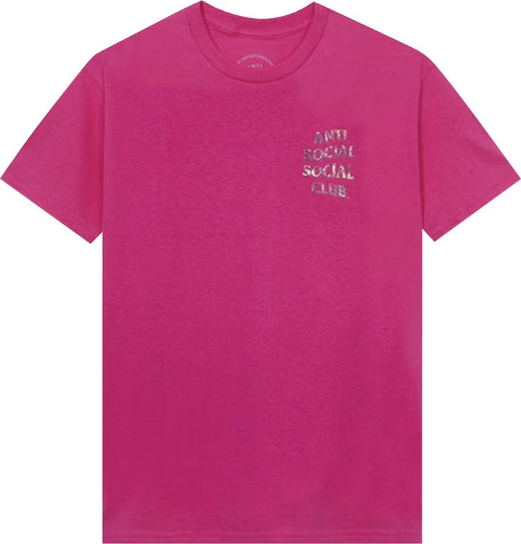 Anti Social Social Club Layer Lock Hot Tee 'Pink', pink