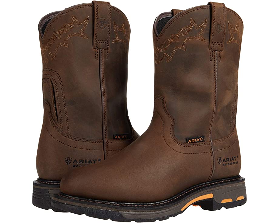 Workhog Waterproof Ariat boots, brown