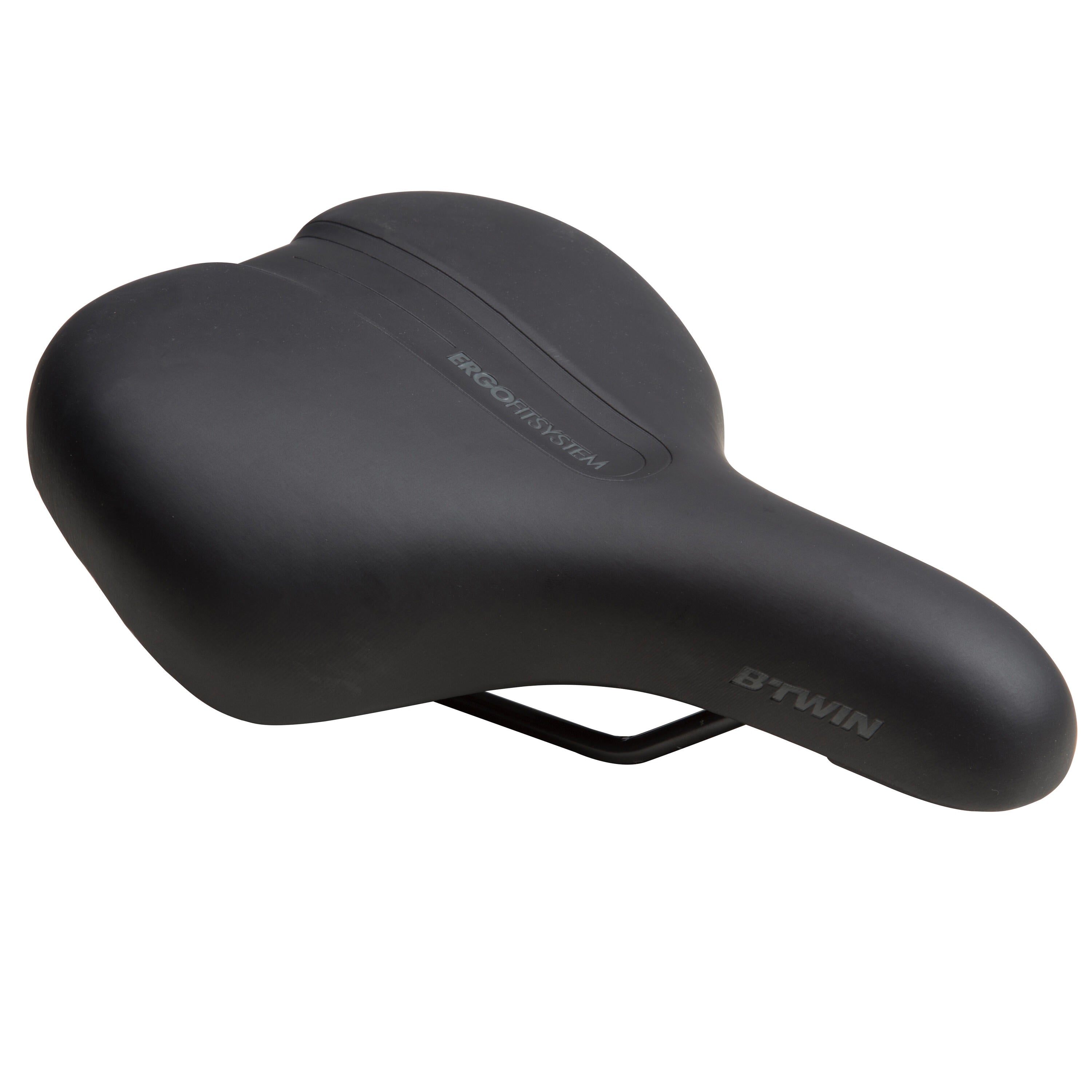 City bike saddle black VILLE 100 Decathlon