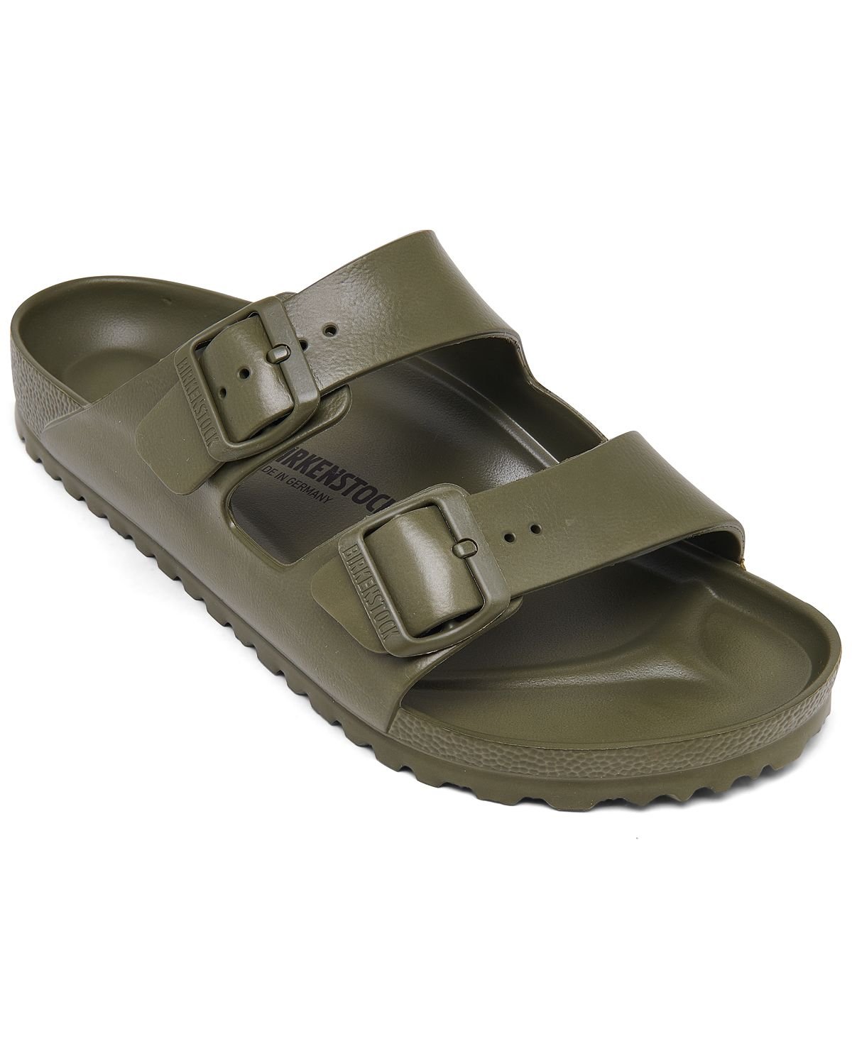 Men's arizona essentials eva double strap sandals by finish line Birkenstock, khaki