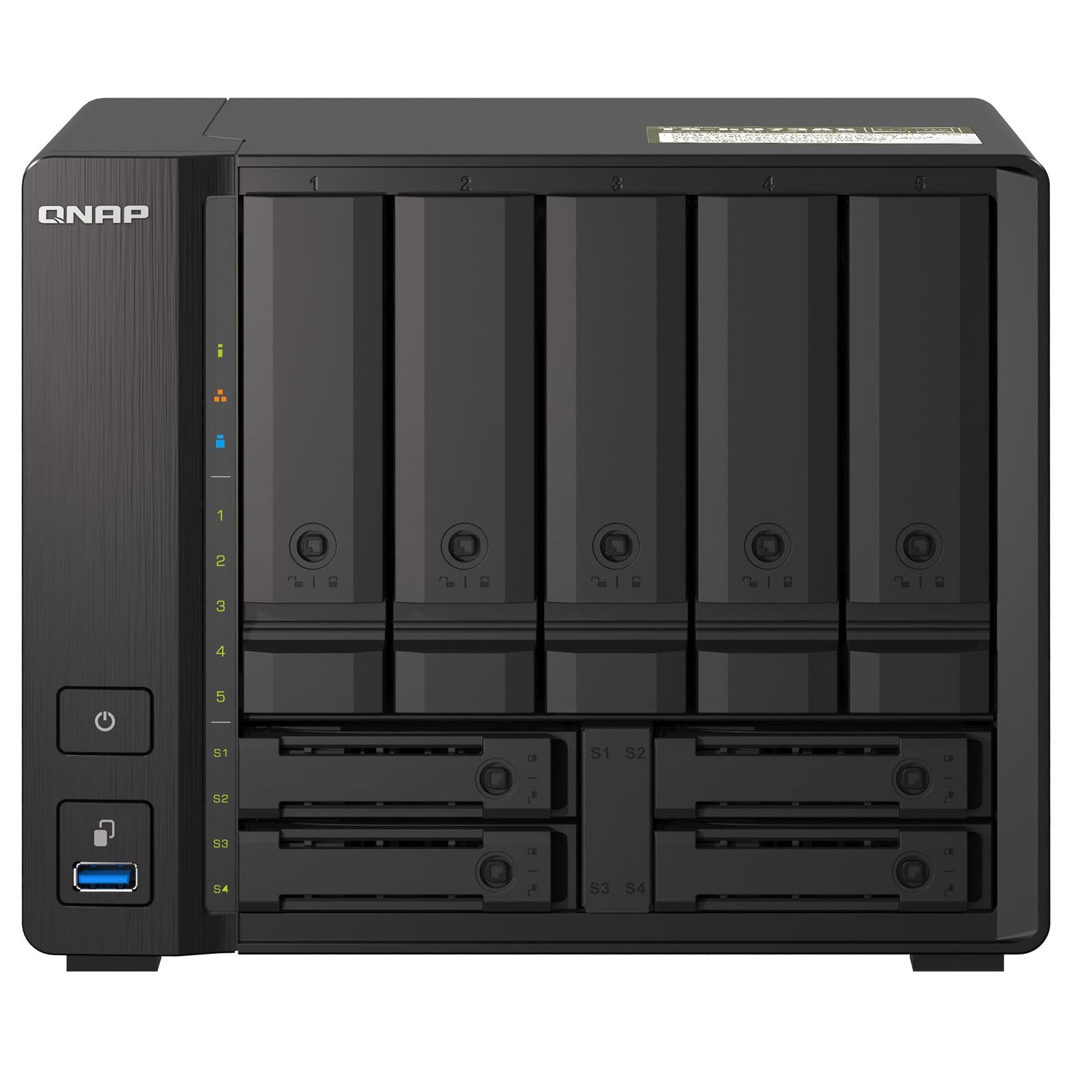 Network storage QNAP TS-h973AX, 9 bays, 8GB DDR4, without disks, black