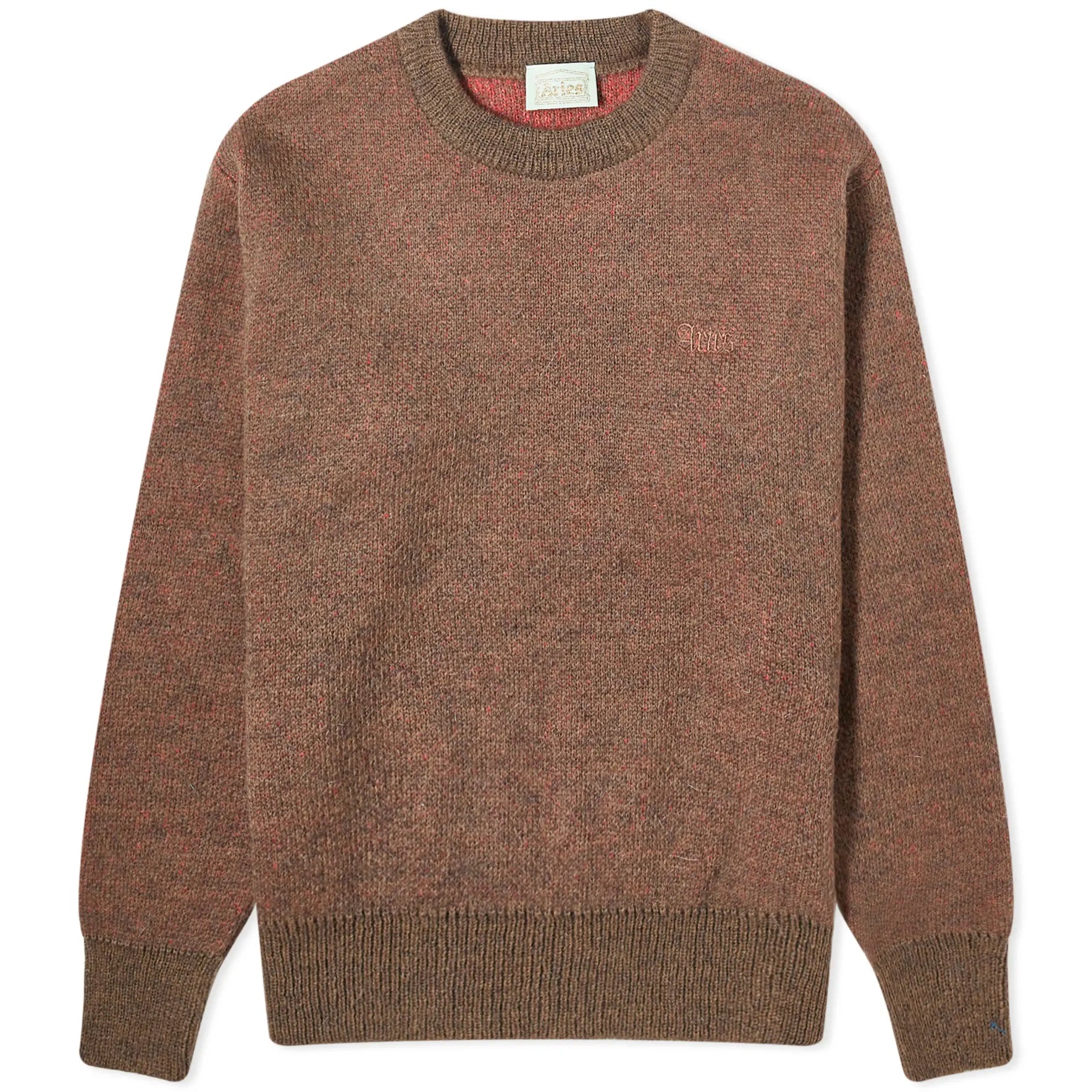 Aries Brushed Mohair jumper, brown-red