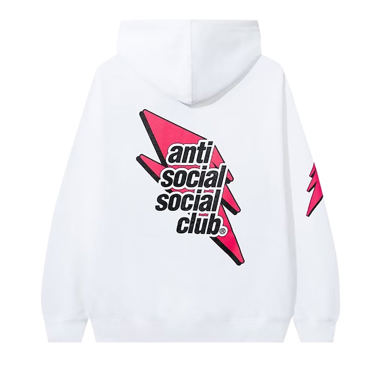 Anti Social Social Club Careless Hoodie 'White/Pink', white