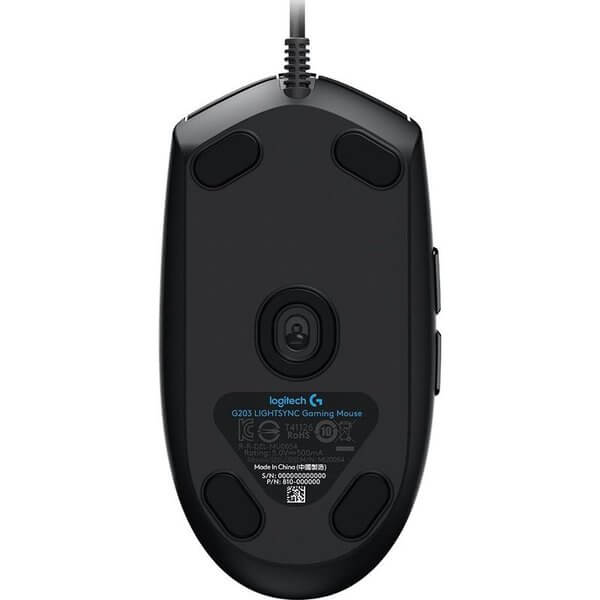 Logitech G203 LIGHTSYNC gaming mouse, black